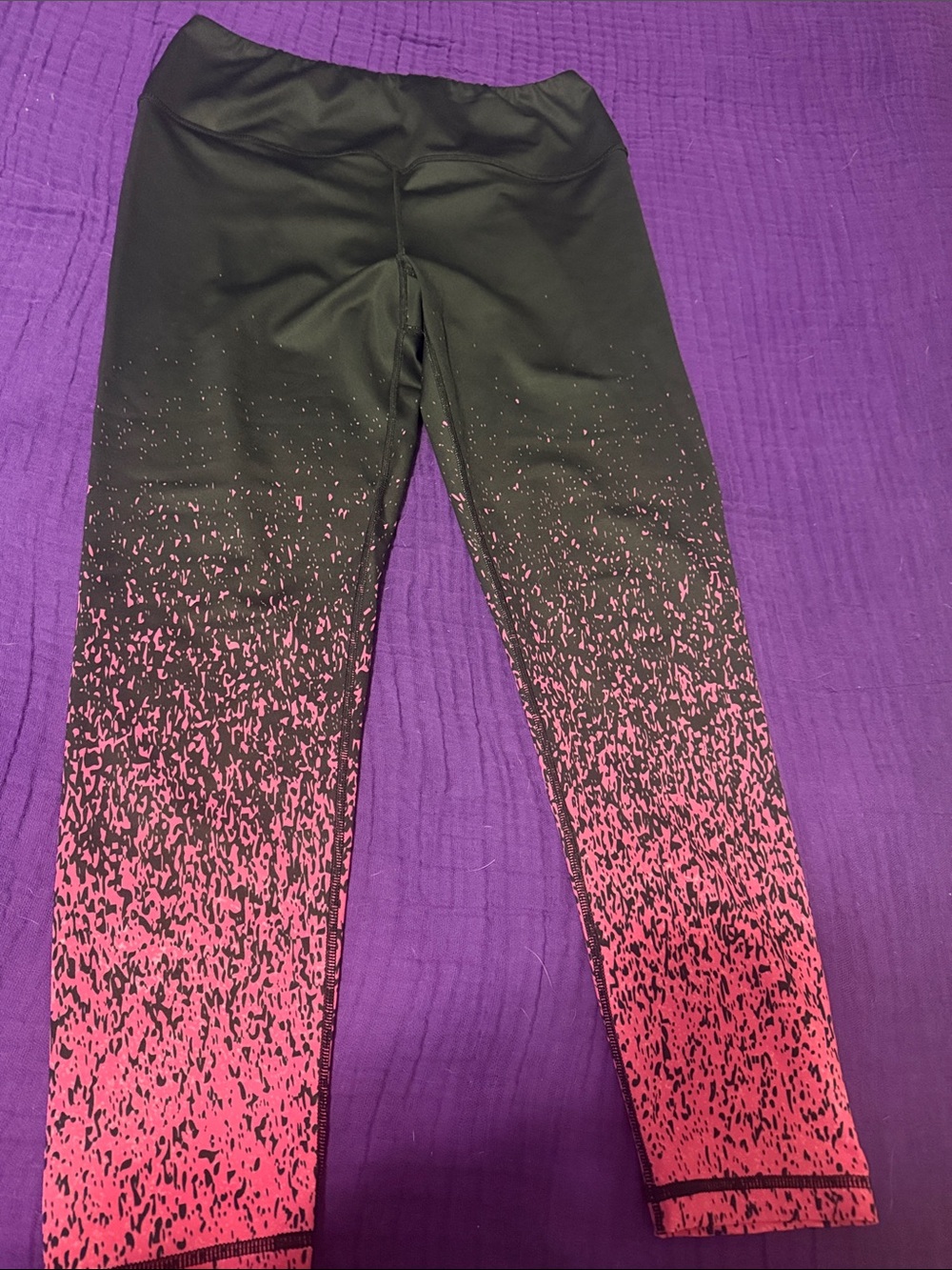 Kali Black to Pink Ombre Active Leggings